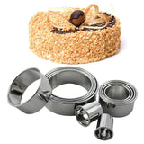 Stainless Steel Round Cookie Cutter Set, 11 Circular Biscuit Cutters Round Donut Ring Molds for Baking