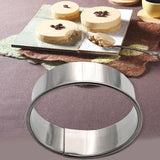 Stainless Steel Round Cookie Cutter Set, 11 Circular Biscuit Cutters Round Donut Ring Molds for Baking