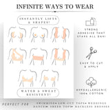 Tape, Body Tape for Breast, Bra Tape Lift for Large Breast, Boob Tape for Large Breasts, Breast Tape Lift 2.5cm*5m
