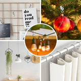 Curtain Clips, 10 Pack Stainless Steel Light Clips for Outside String Lights Party Decor Hanging Photo Camping Tents Arts Crafts