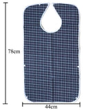 Adult Reusable Elderly Seniors Eating Cloth Protector Disability Aid Apron Adult - Waterproof Mealtime Bib for Elderly