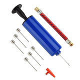 Ball Pump Portable Air Pump Basketball Pump Balloon Pump with 6 Needles,1 Nozzles and 1 Flexible Hose for Soccer Volleyba In Australia - Darrahopens