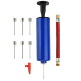Ball Pump Portable Air Pump Basketball Pump Balloon Pump with 6 Needles,1 Nozzles and 1 Flexible Hose for Soccer Volleyba