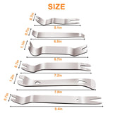 6PCS Trim Removal Tool ,Metal Pry Tool Auto Trim Tools Car Interior Audio Installation Fastener Remover Car Panel Removal Tool