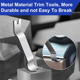 6PCS Trim Removal Tool ,Metal Pry Tool Auto Trim Tools Car Interior Audio Installation Fastener Remover Car Panel Removal Tool