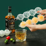 4 Cavity Ice Ball Mold Transparent DIY Plastic Round Ice Cube Maker Mold Bar Party Supplies Ice Ball Maker In Australia - Darrahopens