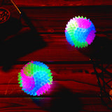2 Pack Light up Balls for Dogs for Fetch Spiky Squeaker Dog Ball LED Spiny Glow in The Dark Flashing Elastic Tennis Ball In Australia - Darrahopens