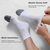 6 Pack Men's Ankle Socks with Cushion Athletic Running Socks Low Cut Athletic Socks for Men, Non Slip Inisible Socks In Australia - Darrahopens
