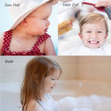 Baby Shower Cap Adjustable Silicone Shampoo Bath Cap Visor Cap Protect Eye Ear for Infants Toddlers Kids Children - Light Pink