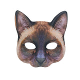 2Pcs Halloween Realistic Cat Masks Animal Cat Mask for Halloween Christmas Easter Novelty Costume Party Accessory