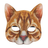 2Pcs Halloween Realistic Cat Masks Animal Cat Mask for Halloween Christmas Easter Novelty Costume Party Accessory