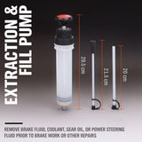 200CC Fluid Extractor,Automotive Fluid Extractor Pump, Extraction&Fill Pump,Engine Oil Extractor Pump Brake Fluid Extraction