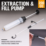 200CC Fluid Extractor,Automotive Fluid Extractor Pump, Extraction&Fill Pump,Engine Oil Extractor Pump Brake Fluid Extraction