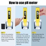 PH Meter Digital Water Tester, 0.01High Accuracy Water Quality Tester Pen with 0-14 PH Measurement Range
