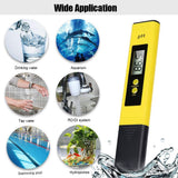 PH Meter Digital Water Tester, 0.01High Accuracy Water Quality Tester Pen with 0-14 PH Measurement Range