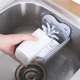 Water Bottle Cleaning Brush Glass Cup Washer with Suction Base Bristle Brush for Beer Cup, Long Leg Cup, Red Wine Glass