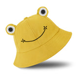 Frog Hat for Adult Teens, Cute Frog Bucket Hat, Cotton Bucket Hat Funny Hat Fisherman Hat for Men Women