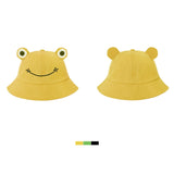 Frog Hat for Adult Teens, Cute Frog Bucket Hat, Cotton Bucket Hat Funny Hat Fisherman Hat for Men Women