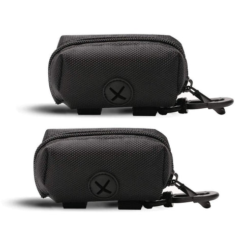 2 Pack Dog Poop Bag Dispenser, Pet Dog Waste Bag Dispenser, Dog Poop bag Holder, Leash Dispenser for Dog Waste Bags, Black In Australia - Darrahopens