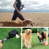 2 Pack Dog Poop Bag Dispenser, Pet Dog Waste Bag Dispenser, Dog Poop bag Holder, Leash Dispenser for Dog Waste Bags, Black