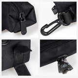 2 Pack Dog Poop Bag Dispenser, Pet Dog Waste Bag Dispenser, Dog Poop bag Holder, Leash Dispenser for Dog Waste Bags, Black