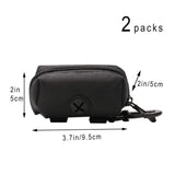 2 Pack Dog Poop Bag Dispenser, Pet Dog Waste Bag Dispenser, Dog Poop bag Holder, Leash Dispenser for Dog Waste Bags, Black