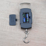 110lb/50kg Fish Scales Backlit LCD Portable Electronic Balance Digital Fishing Scale Hanging Scale with Measuring Tape Ruler