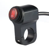 Light Switch 12V Handlebar Switch Waterproof Motorcycle Light Switch Aluminum Alloy Handlebar Toggle Switch