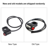 Light Switch 12V Handlebar Switch Waterproof Motorcycle Light Switch Aluminum Alloy Handlebar Toggle Switch