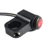 Light Switch 12V Handlebar Switch Waterproof Motorcycle Light Switch Aluminum Alloy Handlebar Toggle Switch
