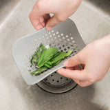 2 pcs Shower Hair Catcher Silicone Hair Stopper Shower Tub Drain Covers Drain Strainer with Suction Cup Suit