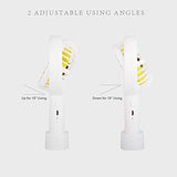 Mini Handheld Fan Personal Portable Fan 3 Speed Adjustable Angle Removable Base Lanyard USB Recharging Battery