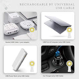 Mini Handheld Fan Personal Portable Fan 3 Speed Adjustable Angle Removable Base Lanyard USB Recharging Battery