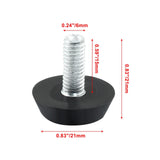10 Pcs Furniture Lvelers M6 x 15mm Table Leg Levelers, Levelling Foot Screw on Furniture Adjuster Mini Adjustable Feet