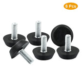 10 Pcs Furniture Lvelers M6 x 15mm Table Leg Levelers, Levelling Foot Screw on Furniture Adjuster Mini Adjustable Feet