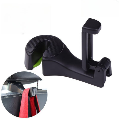 Car Headrest Hook with Phone Holder 2 in 1 Auto Vehicle Back Seat Headrest Hanger Hooks for Purse Luggage Bags Cloth Grocery In Australia - Darrahopens