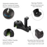 Car Headrest Hook with Phone Holder 2 in 1 Auto Vehicle Back Seat Headrest Hanger Hooks for Purse Luggage Bags Cloth Grocery