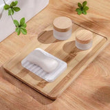 3 PCS Self Draining Soap Holder, Premium Silicone Soap Dish, Waterfall Drainer Soap Saver for Bathroom, Kitchen, Bath Tub a