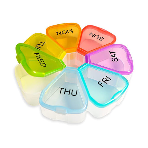 Large Weekly Medicine Organizer, 7 Day Portable Pill Box Case for Vitamin, Cod Liver Oil, Supplements, Arthritis Friendl In Australia - Darrahopens