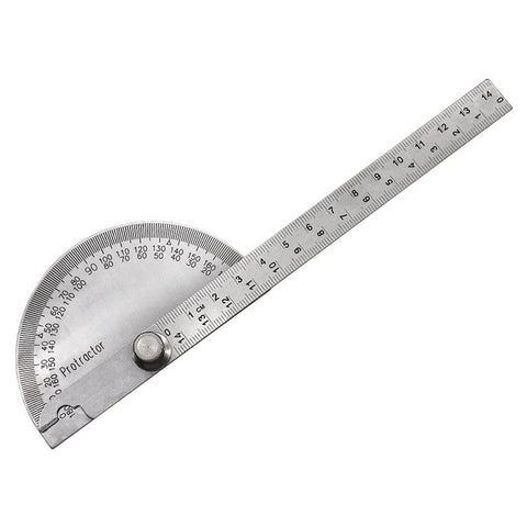 Angle Protractor,Stainless Steel Square Head,Angle Ruler Finder 0-180°,14cm Woodworking Ruler, Angle Measure Tool In Australia - Darrahopens