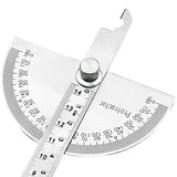 Angle Protractor,Stainless Steel Square Head,Angle Ruler Finder 0-180°,14cm Woodworking Ruler, Angle Measure Tool In Australia - Darrahopens
