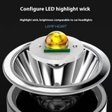 LED Flashlight High Lumens - USB Rechargeable Flashlight for Camping, Hiking, Walking - Powerful Emergency Flashlight