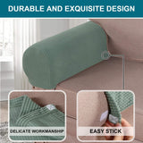 Stretch Sofa Armrest Covers Spandex Jacquard Arm Covers for Chairs and Sofas Anti-Slip Couch Armrest Covers Set of 2,
