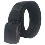 Nylon Belts for Men, 1.5 inch No Metal Plastic Buckles Belts Breathable Canvas Web Belt Adjustable Outdoor Casual