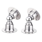 Door Stopper,2 Packs Mini Magnetic Door Stop for Heavy Duty Door,Stainless Steel Ultra-Short Soft Catch Door Stop to Hold Keep