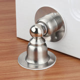 Door Stopper,2 Packs Mini Magnetic Door Stop for Heavy Duty Door,Stainless Steel Ultra-Short Soft Catch Door Stop to Hold Keep
