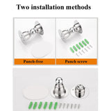 Door Stopper,2 Packs Mini Magnetic Door Stop for Heavy Duty Door,Stainless Steel Ultra-Short Soft Catch Door Stop to Hold Keep