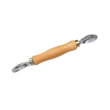 Screen Tool, Window Screen Spline Roller Tool with Wooden Handle and Steel/Nylon Bearing Wheels, Mesh Screen Door Easy to Use
