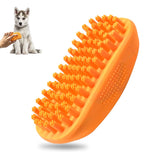 Silicone Dog Grooming Brush Pet Shampoo Bath Brush Anti Skid Soothing Massage Rubber Comb Bath Dog Brush