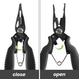 Fishing Pliers, Braid Scissors and Split Ring Pliers, Fishing Hook Remover, Saltwater Resistant Fishing Gear Fishing Needle Nose